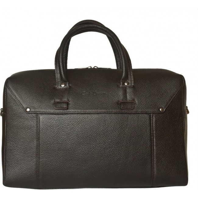 Кожаная мужская сумка Carlo Gattini Norbello Темно-коричневый Brown - фото №1