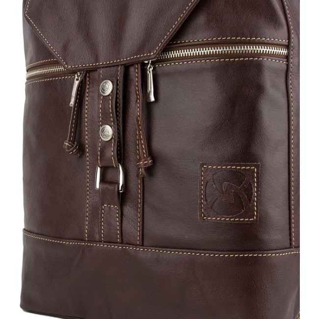 Рюкзак-мешок Sofitone RM 002 luxe L8-L8 Коричнево-бордовый - фото №3