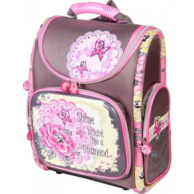 Ранец для девочки в школу Hummingbird K Цветочки Романтика - фото №1