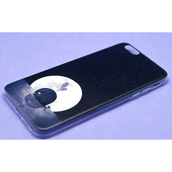 Чехол для iphone Kawaii Factory Чехол для iPhone 6+ "Кит" Черный - фото №2