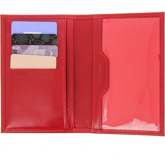 Обложка для паспорта Versado 066-1 Красный red - фото №3