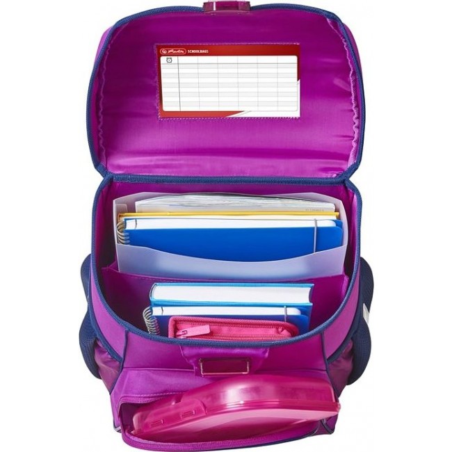 Школьный рюкзак Herlitz Loop Бабочки (фиолетовый) - фото №6