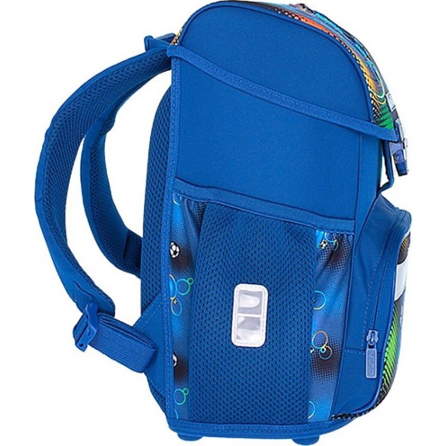 Рюкзак школьный с наполнением Herlitz Loop plus Футбол синий - фото №3