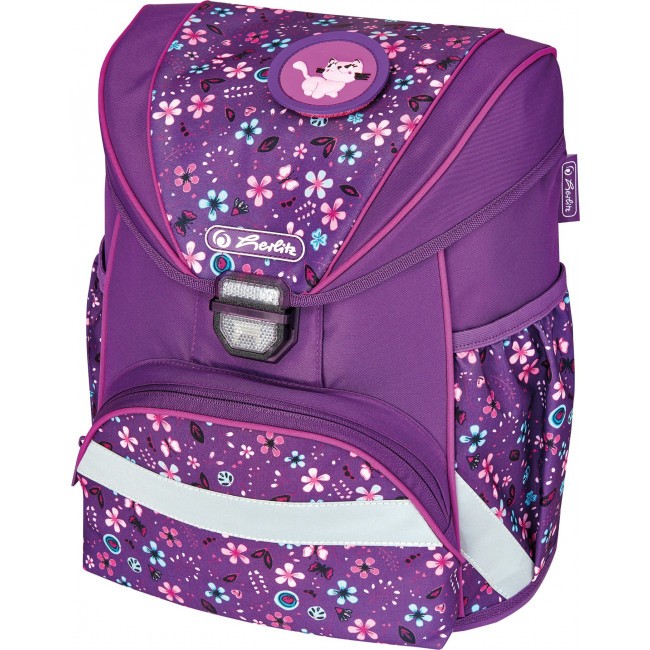 Школьный ранец Herlitz Ultralight plus Flowers Фиолетовый - фото №2