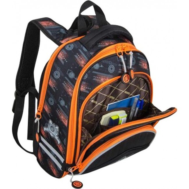 Рюкзак Across ACR18-178 Гоночная машина (черно-оранжевый) - фото №5