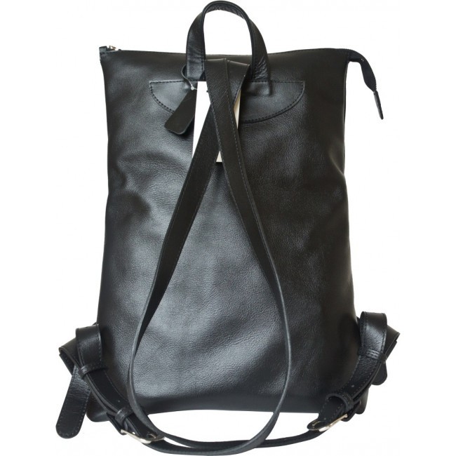 Кожаный рюкзак Carlo Gattini Vallata Черный Black - фото №3