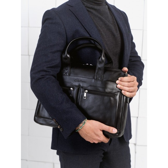 Мужская сумка Carlo Gattini Lugano 1007-01 Черный классический - фото №3