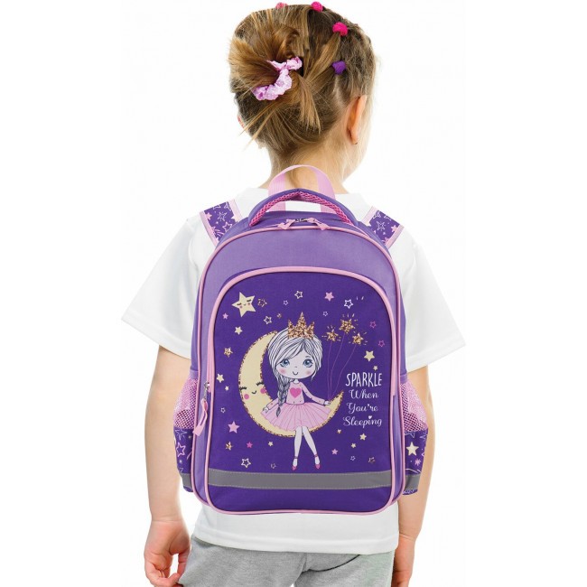 Рюкзак Пифагор School Moon princess Фиолетовый - фото №2