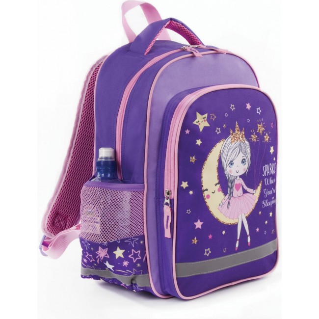 Рюкзак Пифагор School Moon princess Фиолетовый - фото №5