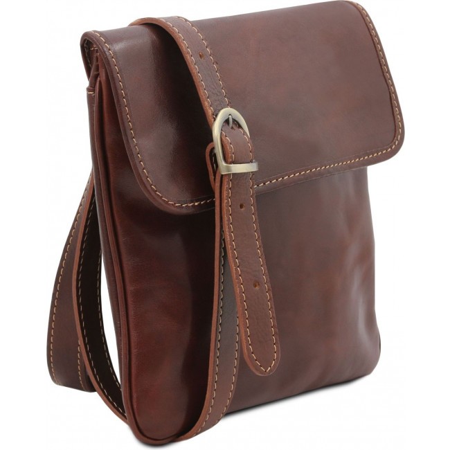 Кожаная сумка через плечо Tuscany Leather Joe TL140987 Черный - фото №2