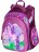 Фиолетовый формованный ранец Hummingbird Kids Цветущий Пони - фото №1