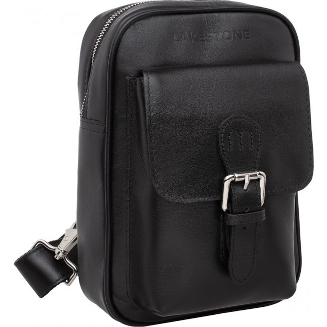 Однолямочный рюкзак Lakestone Risdale Черный Black - фото №2