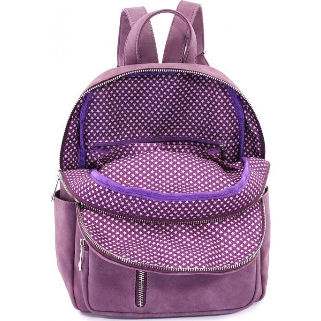 Кожаный рюкзак OrsOro DS-9017 Фиолетовый - фото №4