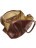 Дорожная кожаная сумка Tuscany Leather Lisbona даффл большой размер TL141657 Коричневый - фото №7