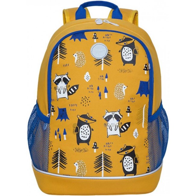 Школьный рюкзак Grizzly RG-163-8 желтый - фото №2