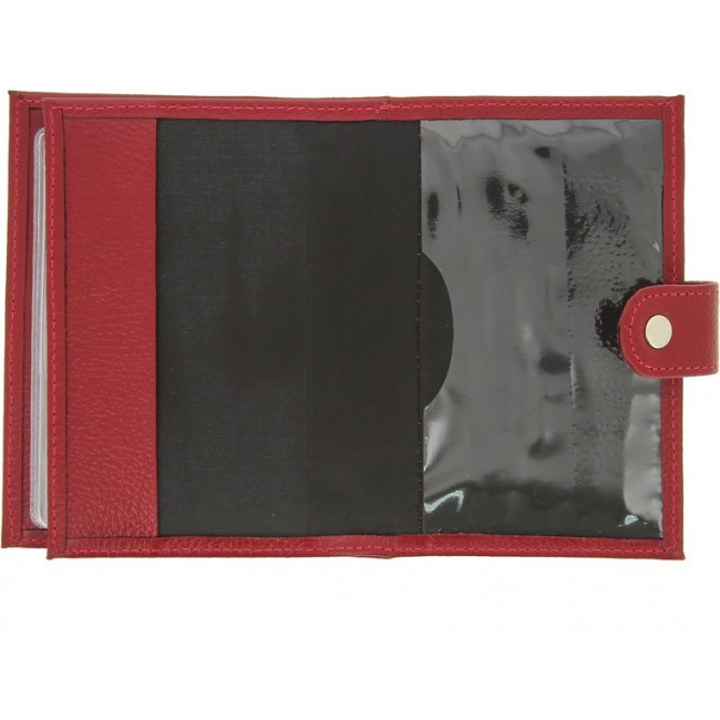 Обложка для документов Versado 067-3 Красный relief red - фото №4
