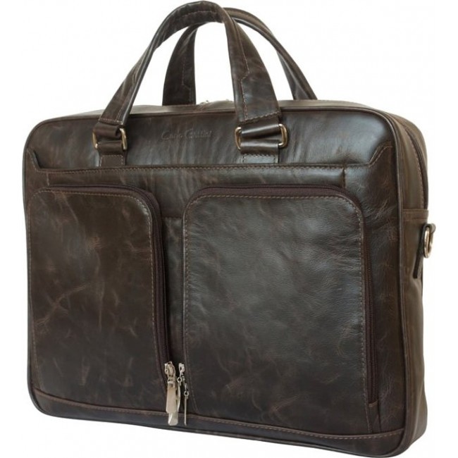 Мужская сумка Carlo Gattini Riace 1015 Темно-коричневый - фото №2
