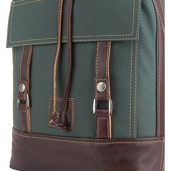 Рюкзак Sofitone RM 001 C7-C4 Зеленый-Коричнево-вишневый - фото №3