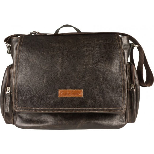 Мужская сумка Carlo Gattini Toara 5058-04 Темно-коричневый - фото №2