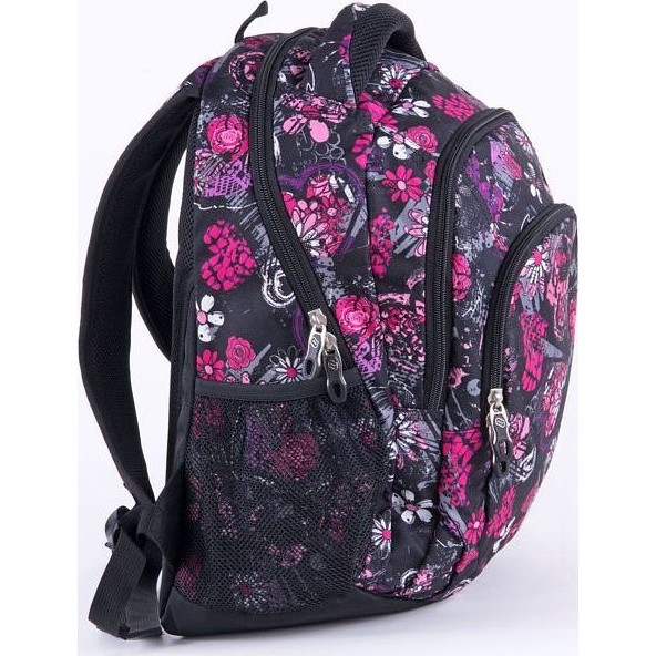 Рюкзак Pulse Teens Цветы на черном - фото №4