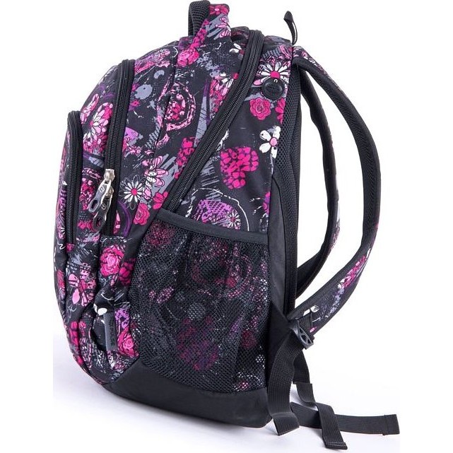 Рюкзак Pulse Teens Цветы на черном - фото №5