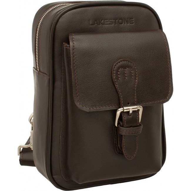Однолямочный рюкзак Lakestone Risdale Коричневый Brown - фото №2