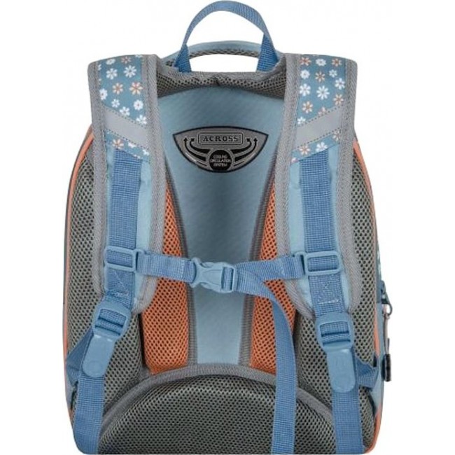 Рюкзак Across ACR18-178 Собачка (персиковый и голубой) - фото №4