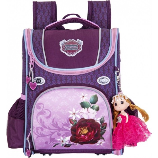 Рюкзак Across 20-291-7 Цветы Фиолетовый - фото №1