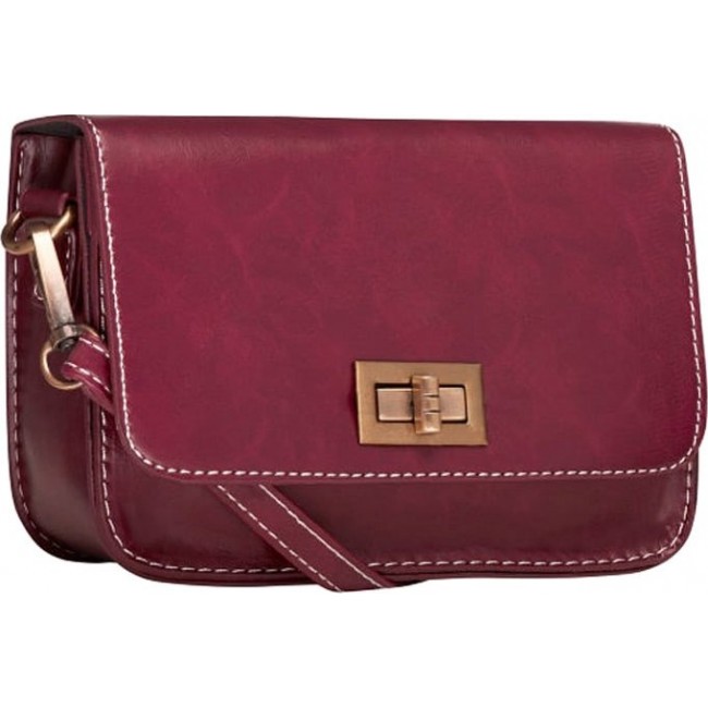 Женская сумка Trendy Bags LOCKY Бордовый - фото №2