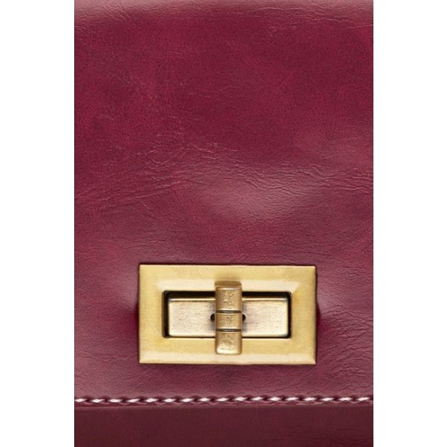 Женская сумка Trendy Bags LOCKY Бордовый - фото №5