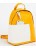 Оригинальный кожаный рюкзак Kawaii Factory Белый квадрат Желтый - фото №2