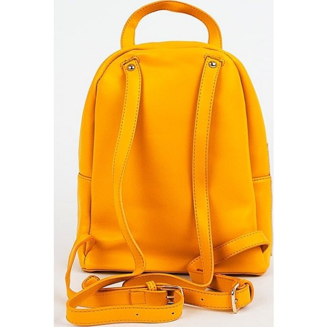 Оригинальный кожаный рюкзак Kawaii Factory Белый квадрат Желтый - фото №3