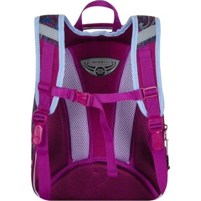 Рюкзак Across ACR18-178 Серо-фиолетовый с бабочкой - фото №4