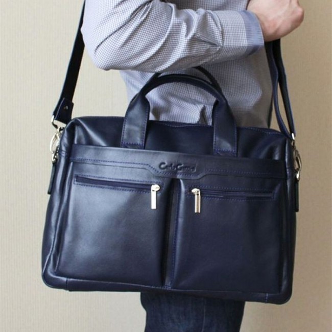 Мужская сумка Carlo Gattini 1007 Синий классический - фото №4