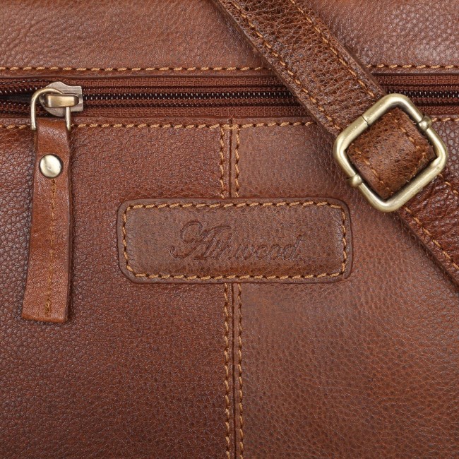 Сумка Ashwood Leather M-68 Tan Светло-коричневый - фото №4