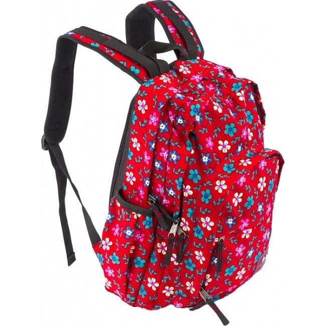 Рюкзак Polar П3901 Красный в цветочек - фото №1