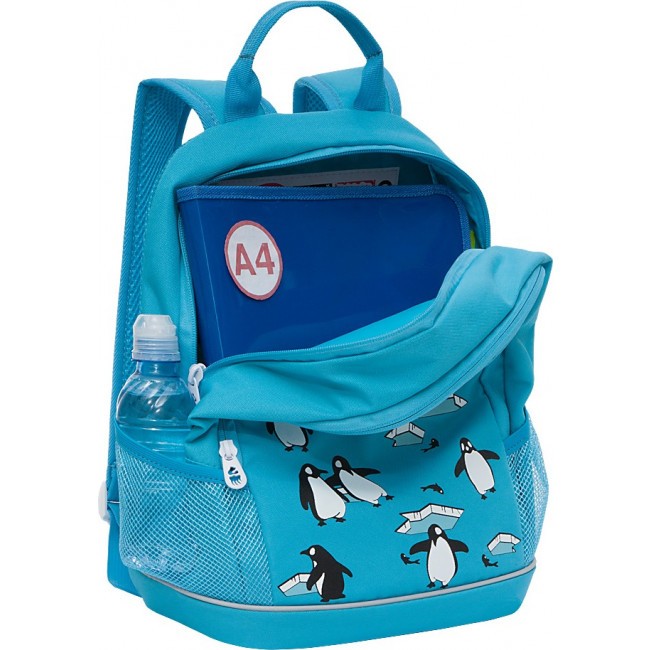 Школьный рюкзак Grizzly RG-163-7 голубой - фото №4