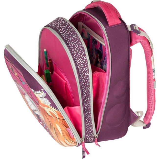 Школьный рюкзак Grizzly RA-670-3 Собачка (фиолетовый) - фото №4