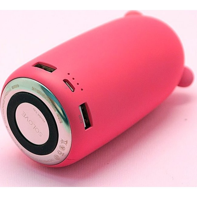 Зарядка Kawaii Factory Зарядное устройство-аккумулятор "Медвежонок" Розовый - фото №3