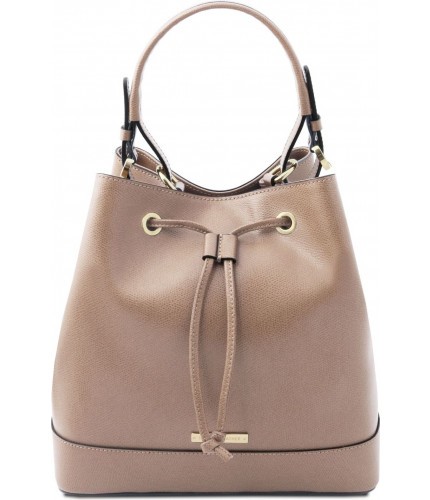 Кожаная сумка Tuscany Leather Minerva TL142145 Taupe- фото №1