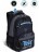 Рюкзак школьный Grizzly RB-254-5 черный-синий - фото №1