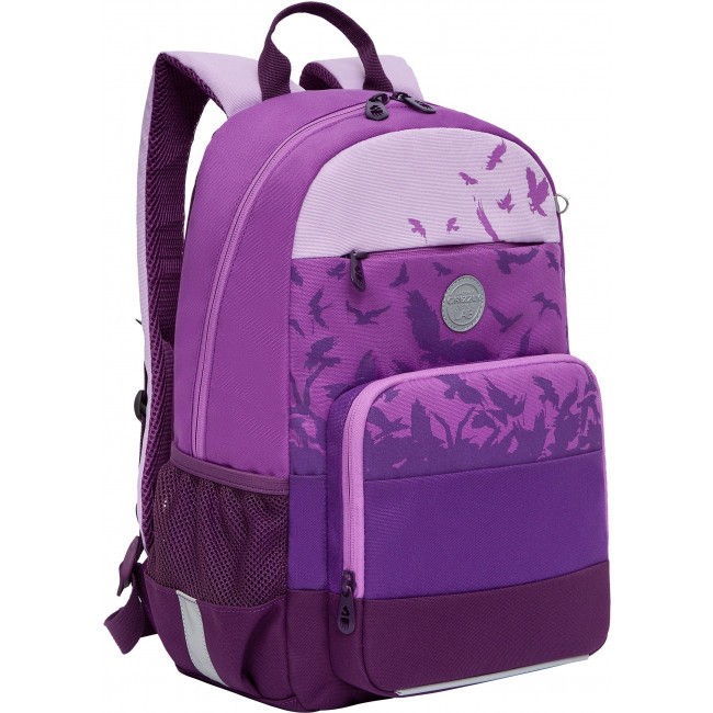 Рюкзак школьный Grizzly RG-264-21 фиолетовый - фото №1