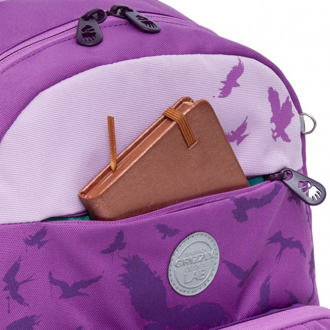 Рюкзак школьный Grizzly RG-264-21 фиолетовый - фото №7