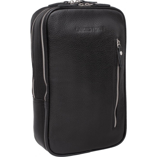 Однолямочный рюкзак Lakestone Scott Черный Black - фото №2