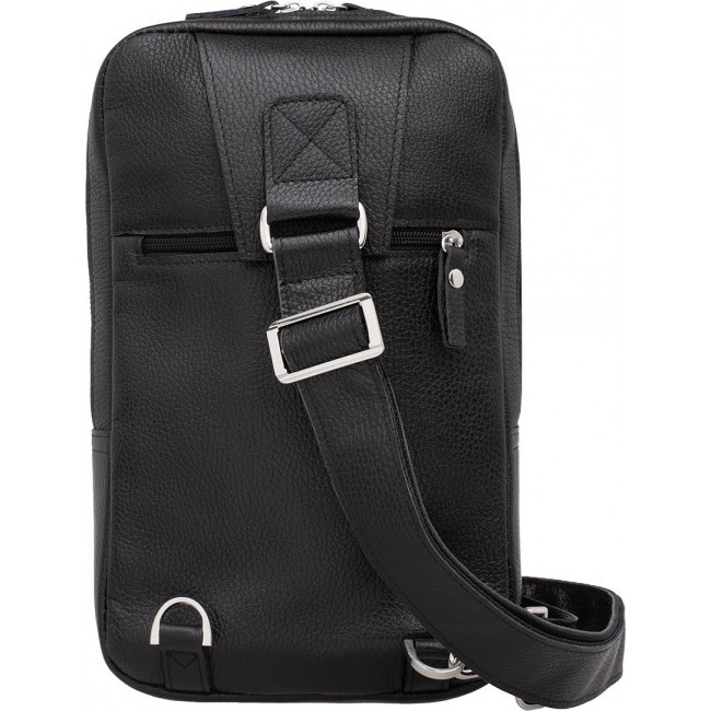 Однолямочный рюкзак Lakestone Scott Черный Black - фото №3