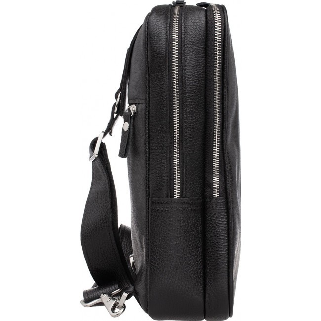 Однолямочный рюкзак Lakestone Scott Черный Black - фото №4