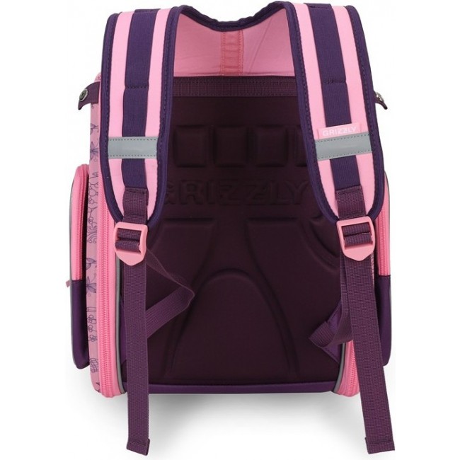 Рюкзак Grizzly RA-971-8 фиолетовый - розовый - фото №3