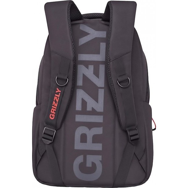 Рюкзак Grizzly RU-712-1 Черный - красный - фото №3