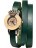 часы Kawaii Factory Часы на двойном ремешке "Queen" Зеленые - фото №1