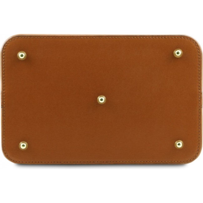 Кожаная сумка Tuscany Leather Minerva TL142145 Коньяк - фото №4